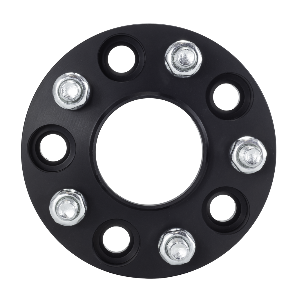 1" 5x5 Hubcentric Wheel Spacers - Black