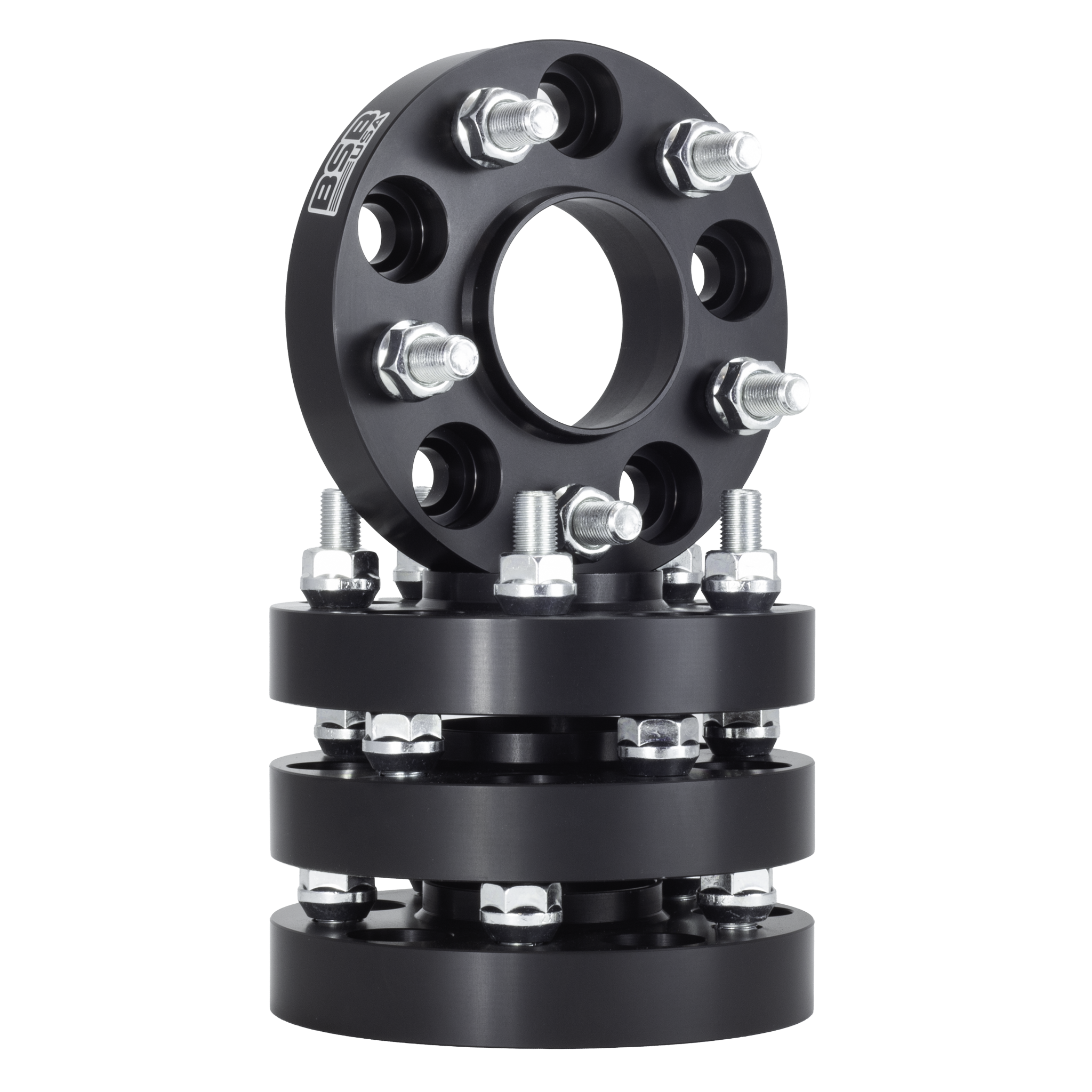 1" 5x150 Hubcentric Wheel Spacers - Black