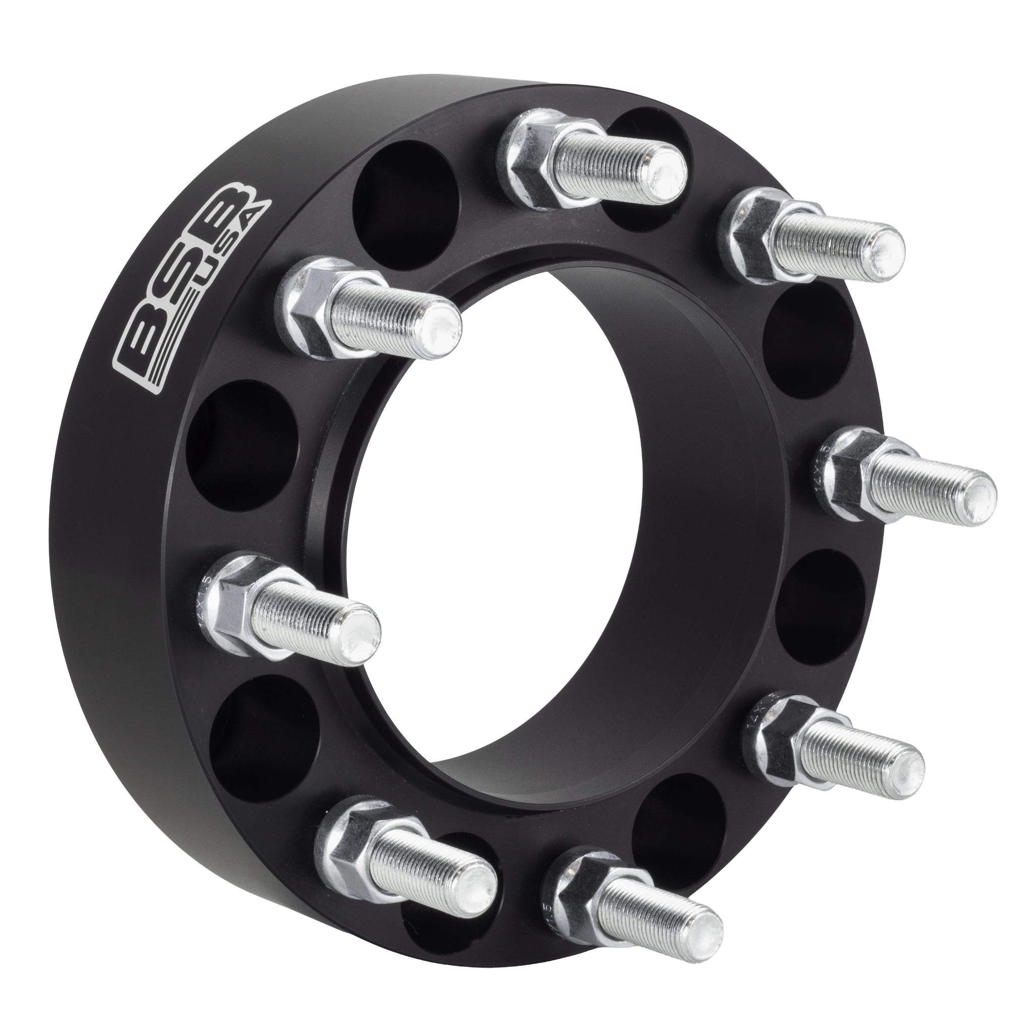 1.5" 8x180 Hubcentric Wheel Spacers - Black