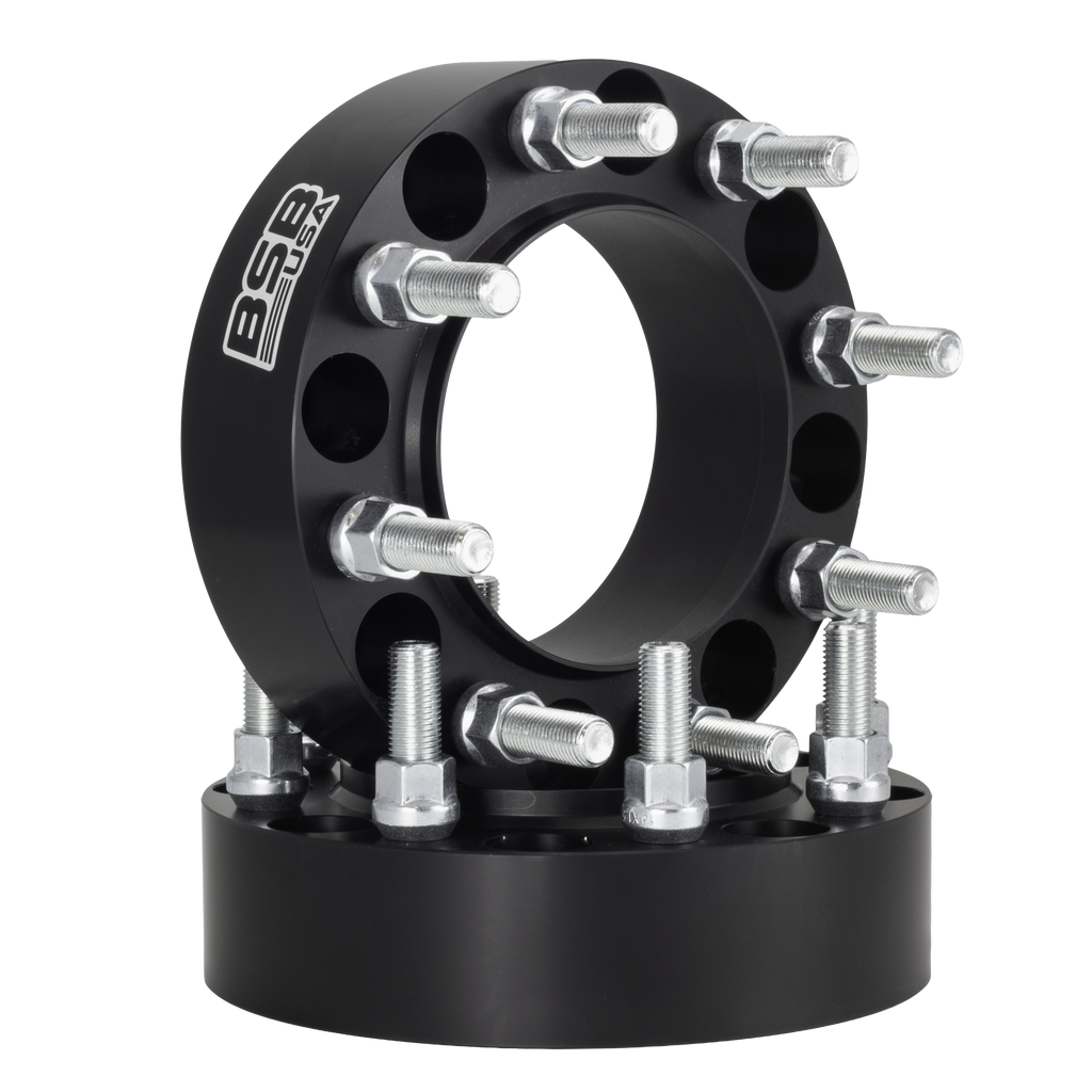 1.5" 8x6.5 Hubcentric Wheel Spacers - Black