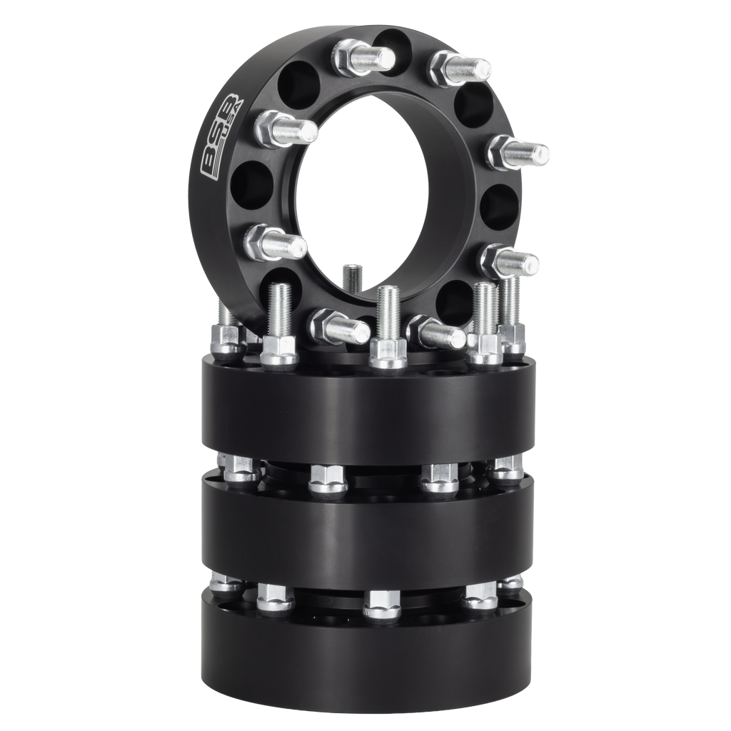 1.5" 8x6.5 Hubcentric Wheel Spacers - Black