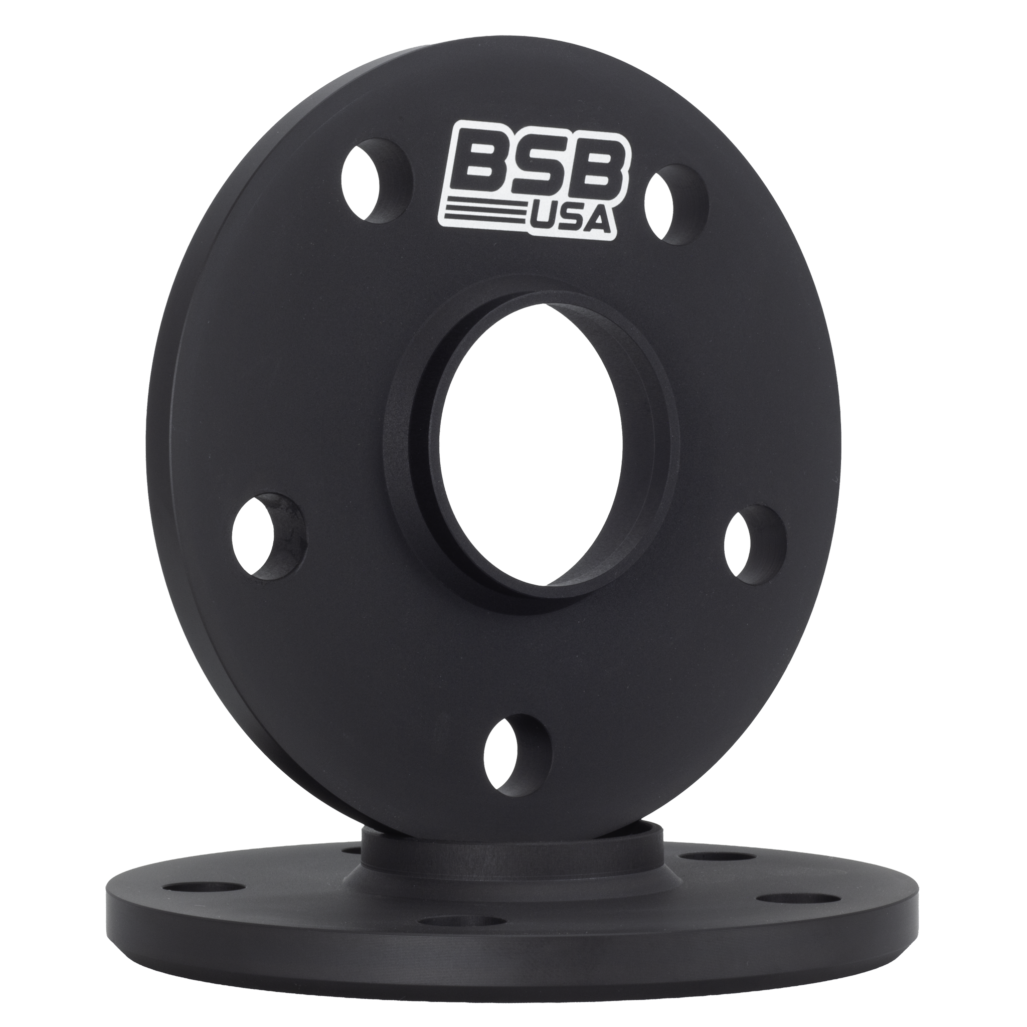 1/2" 5x4.5 Hubcentric Wheel Spacers - Black