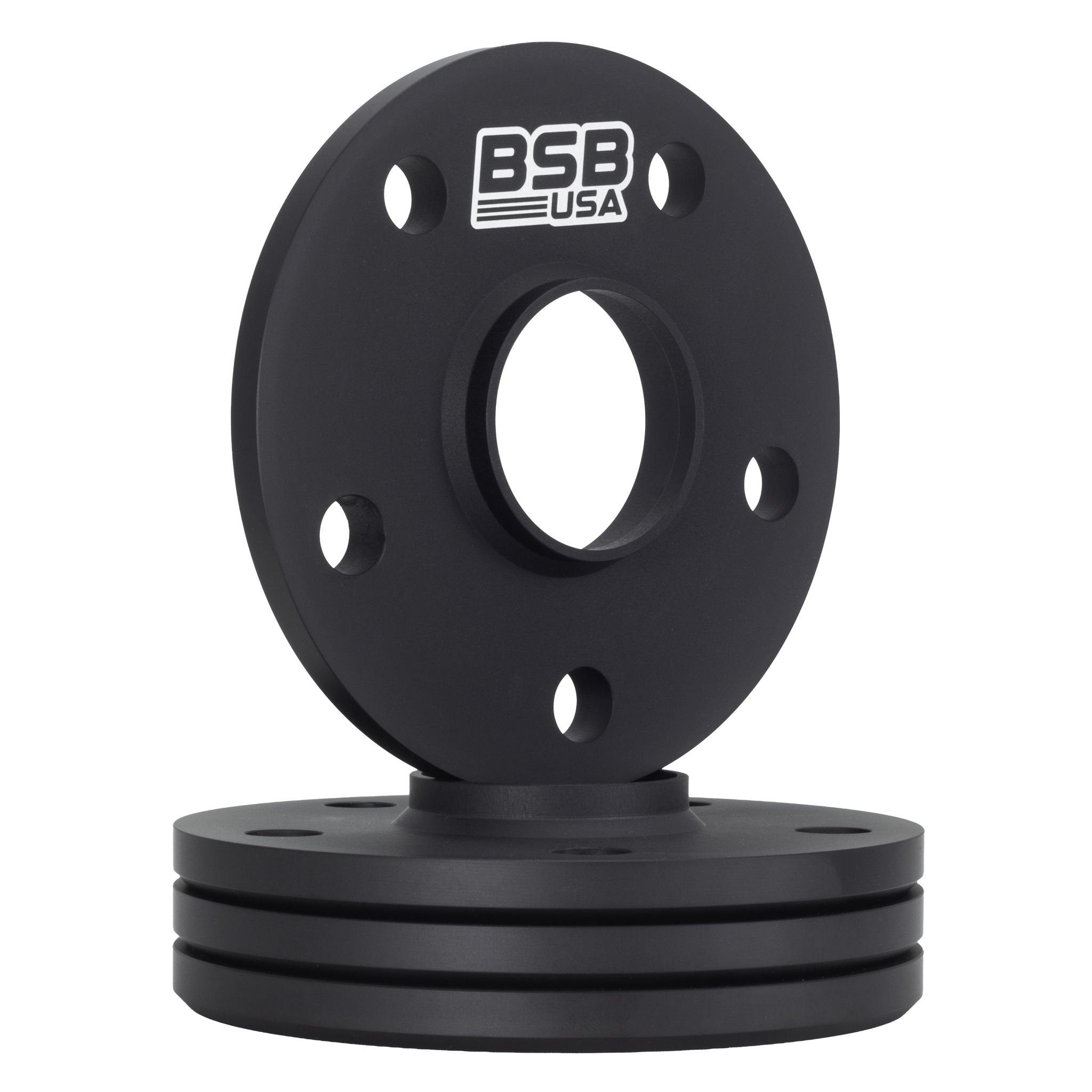 1/2" 5x4.5 Hubcentric Wheel Spacers - Black