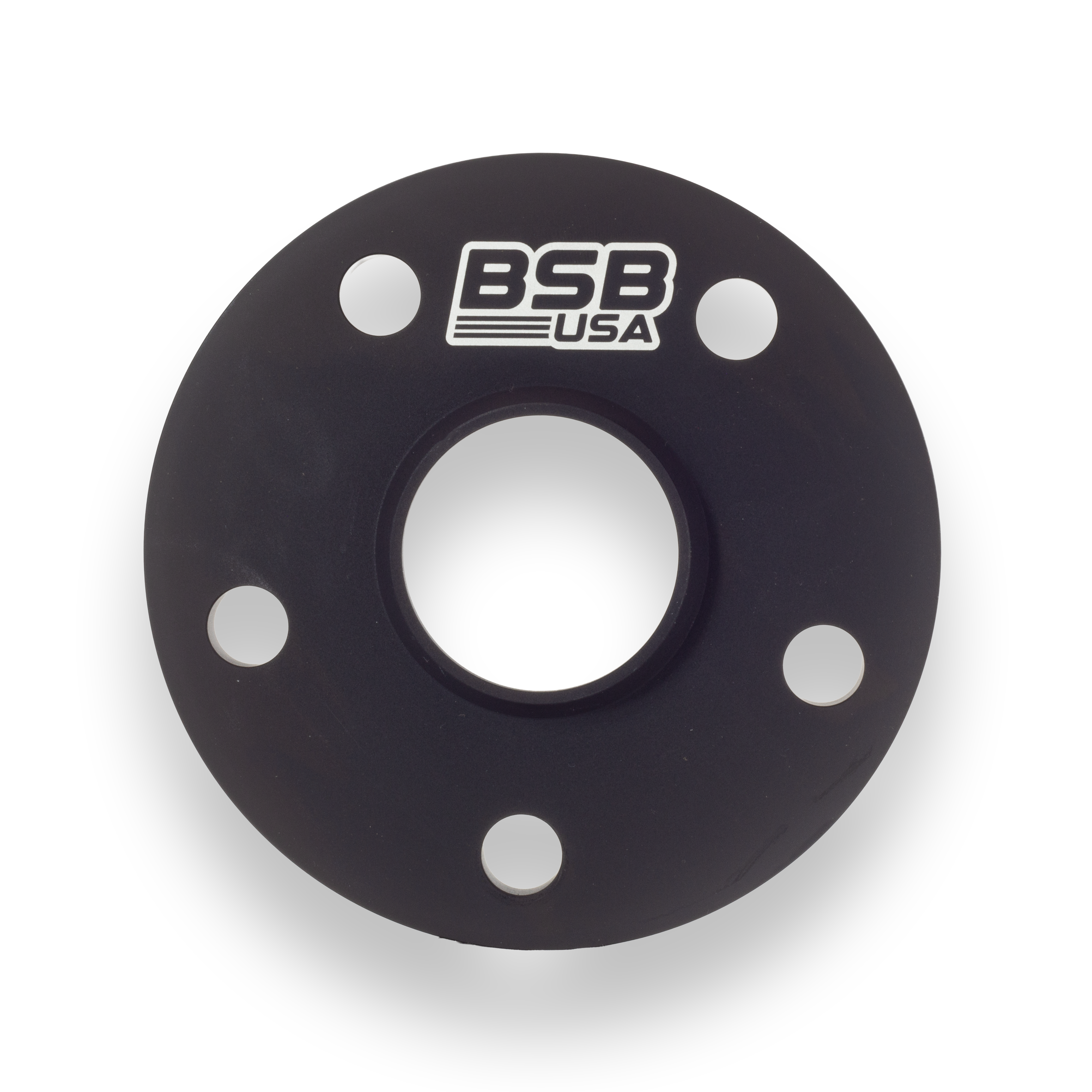 Photo of a finished billet aluminum slip-on wheel spacer manufactured by BSB USA.